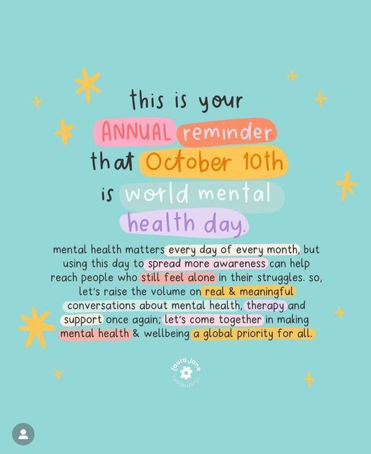 World Mental Health Day 💚Take time for you. There is no shame in admitting you're struggling or having a difficult time ♥️ #itsgoodtotalk #nohealthwithoutmentalhealth