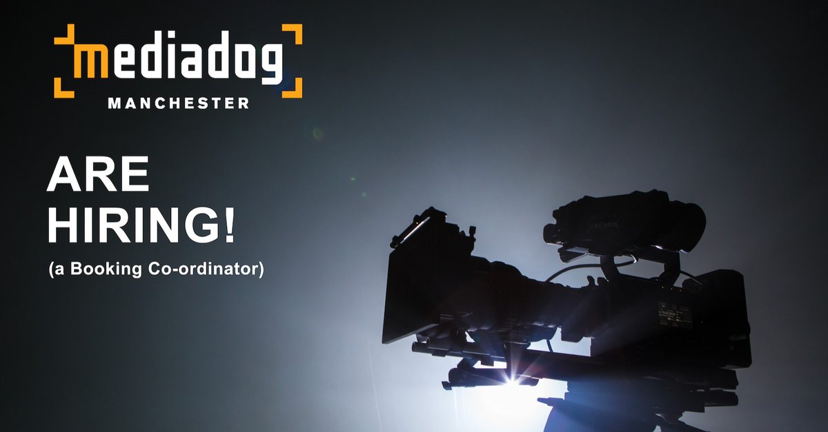 mediadoghire's tweet image. We're hiring! 

We're looking for a Booking Co-ordinator to join our Manchester team.

To find out more &amp;amp; apply email us at...

applications@media-dog.com

#yourjobstartshere #yourshootstartshere