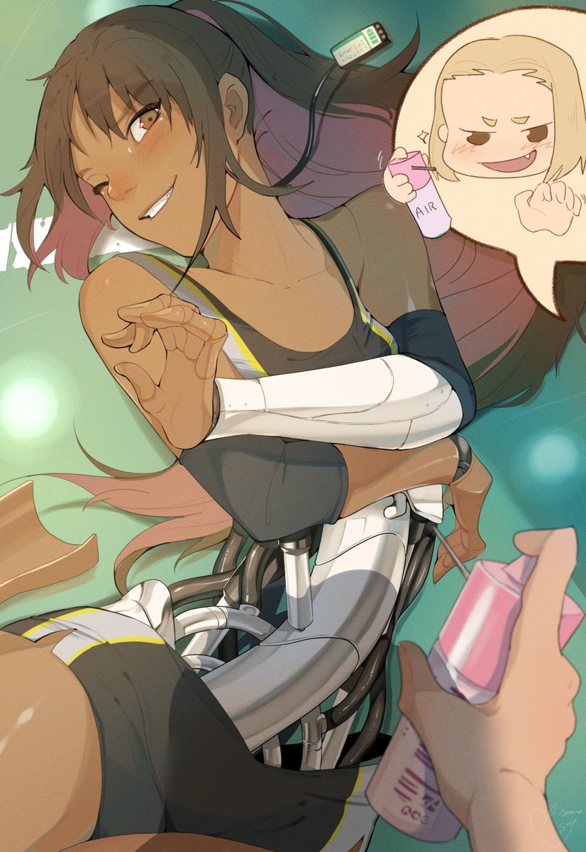 Oh_ec0m0esty's tweet photo. Hiiiiii #PortfolioDay! I'm an engineer and I like drawing robot girls~💪💪 https://t.co/EkHtF25S8Y