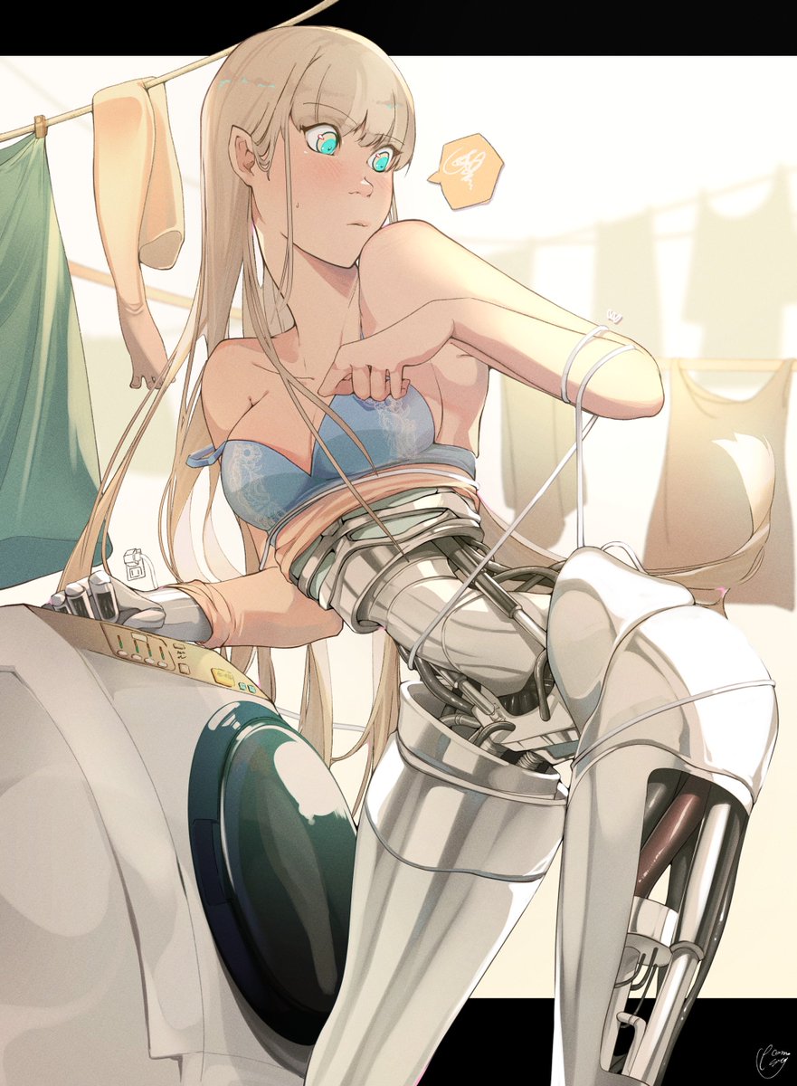 Oh_ec0m0esty's tweet photo. Hiiiiii #PortfolioDay! I'm an engineer and I like drawing robot girls~💪💪 https://t.co/EkHtF25S8Y
