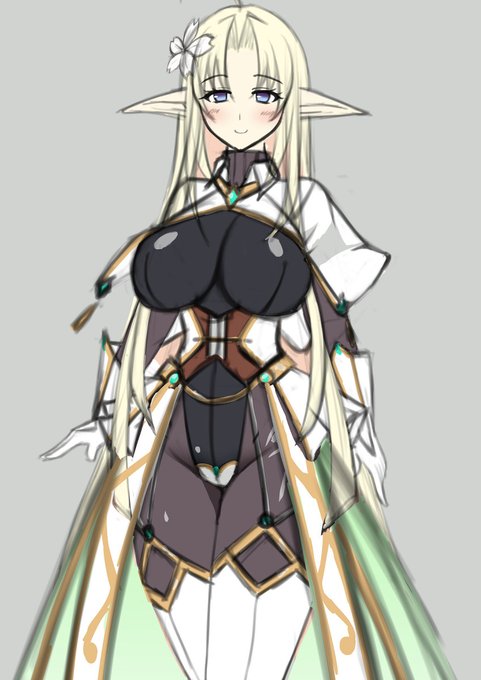 昨日言ってたファンタジー的ぴっちり、思うままにデザインしてみたwip 