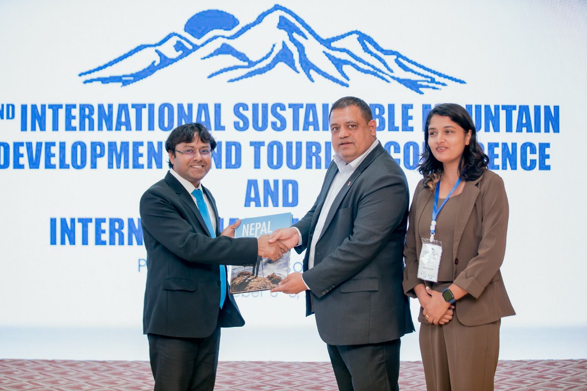 Nepal Tourism Board (@nepaltourismb) on Twitter photo Delegation of scientists & researchers from India led by <a href="/brcSaiard/">Biswajit Roy Chowdhury (BRC)</a> presented on conservation & sustainable management of rivers& water bodies in region as part of "2nd Int River Congress" at Int Sustainable Mountain Dev & Tourism Conf 2023 in #Pokhara #NepalNOW <a href="/RegmiDhananjay/">Dhananjay Regmi</a> Delegation of scientists & researchers from India led by <a href="/brcSaiard/">Biswajit Roy Chowdhury (BRC)</a> presented on conservation & sustainable management of rivers& water bodies in region as part of "2nd Int River Congress" at Int Sustainable Mountain Dev & Tourism Conf 2023 in #Pokhara #NepalNOW <a href="/RegmiDhananjay/">Dhananjay Regmi</a>