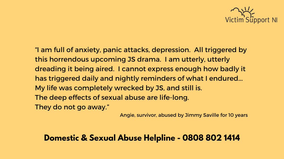 A lot of the chat today re BBC's The Reckoning will be about Steve Coogan's performance.  We can only think about Saville's victims.  Trauma is long-lasting and far reaching.  If you've been triggered by this programme, please reach out for support.