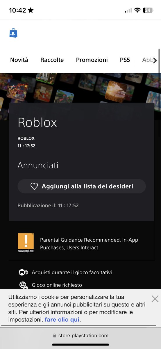 manjiiidrc_'s tweet image. RELEASE AT 22:00 IN ITALY (10PM) ROBLOX PS5/ROBLOX PS4 #RobloxonPlayStation