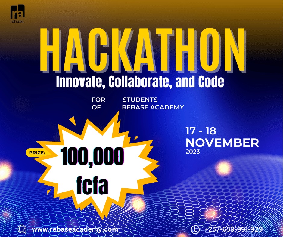 RebaseCodeCamp's tweet image. Our students and aspiring tech wizards are about to compete for an ultimate title of Hackathon Champion!🏆
Join us as they showcase the skills they have honed during their time with us. To know more, click the link👇🏽 docs.google.com/document/d/1KU… #RebaseHackathon #CodingCompetition