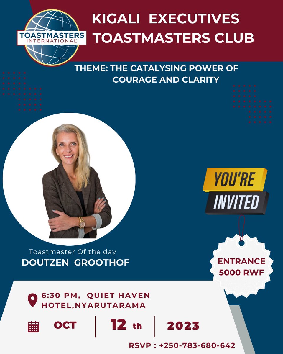 Join Us this Thursday 
📍Quiet Haven Hotel
🕡 6:30 PM-8:30 PM
🗓️Thursday 12.10.2023