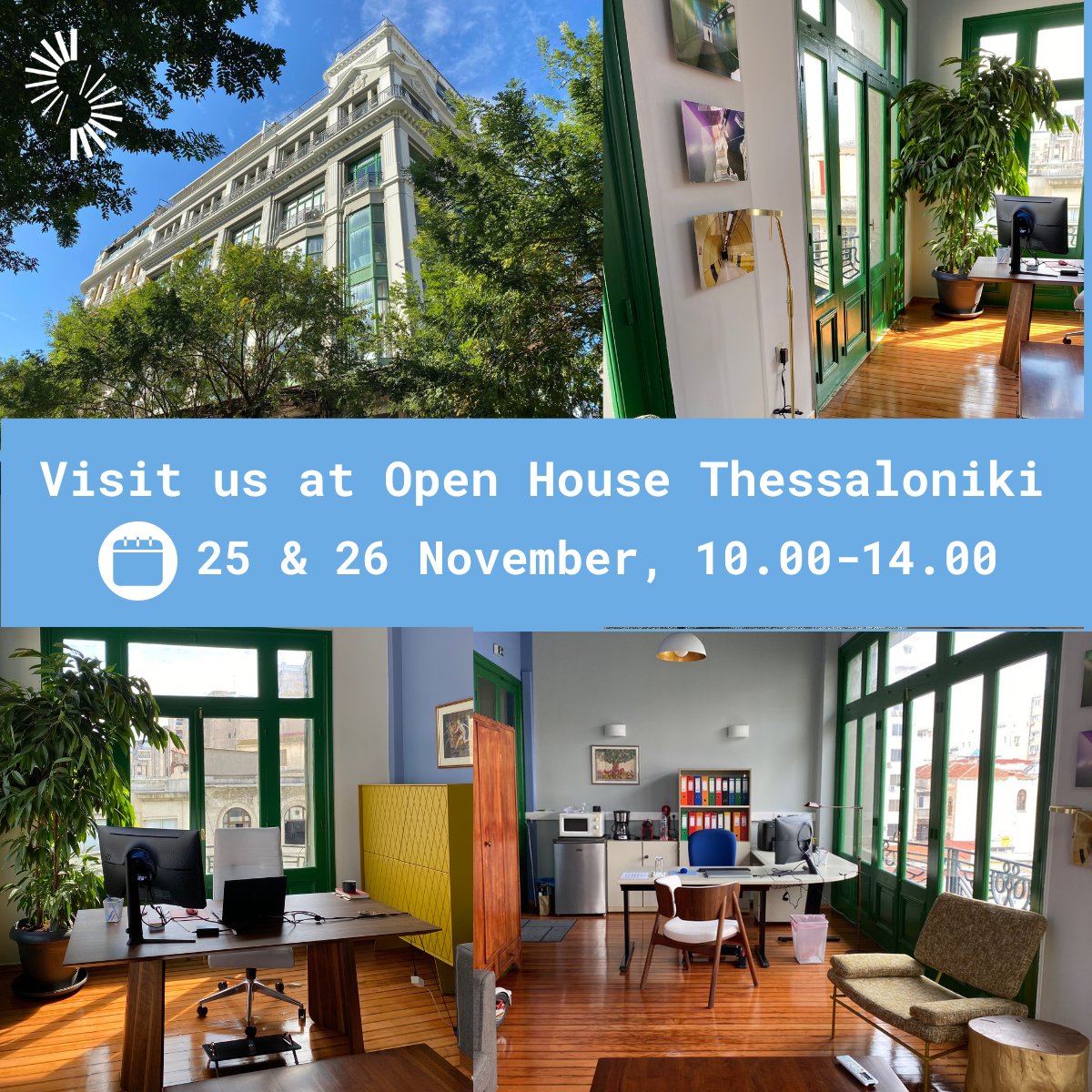 CleanStoriesEU's tweet image. 📢 We are excited to announce that Clean Stories will participate in the 12th OPEN HOUSE Thessaloniki on 25 &amp;amp; 26 November! We look forward to welcoming all friends of #urban architecture and showing them around our office 👏 buff.ly/3to8Qiu
