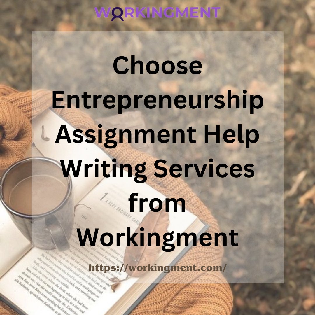 WorkingMent's tweet image. Embark on your entrepreneurial journey with confidence! Opt for Workingment's specialized Entrepreneurship Assignment Help Writing Services. 
Visit- workingment.com/entrepreneursh…
#EntrepreneurshipAssignmentHelp #BusinessVentures #workingment #IdeaToExecution