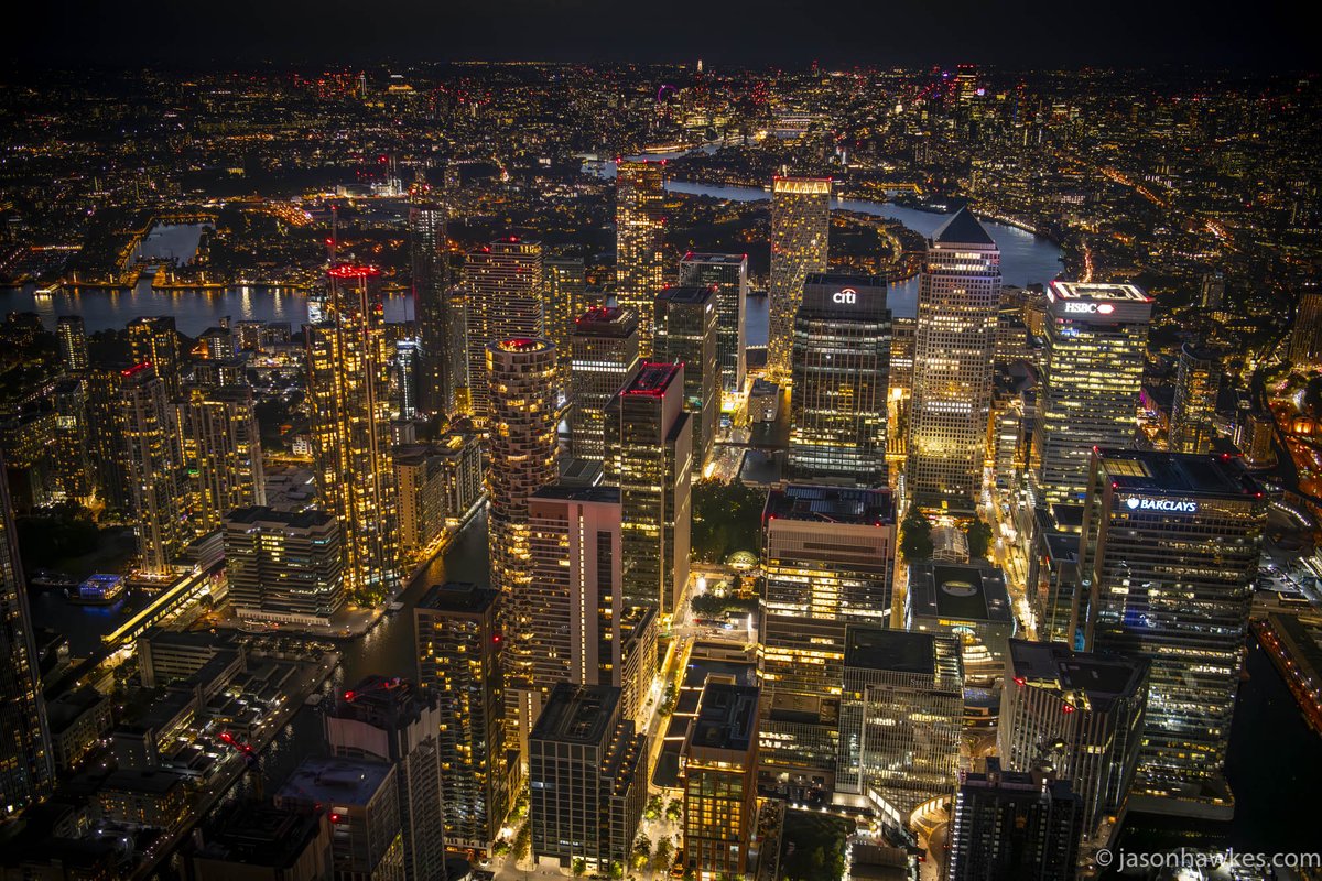 Night aerial view over #CanaryWharf, #London.
AS355 helicopter @CanaryWharfGrp <a href="/Level39CW/">Level39</a>
stock.jasonhawkes.com