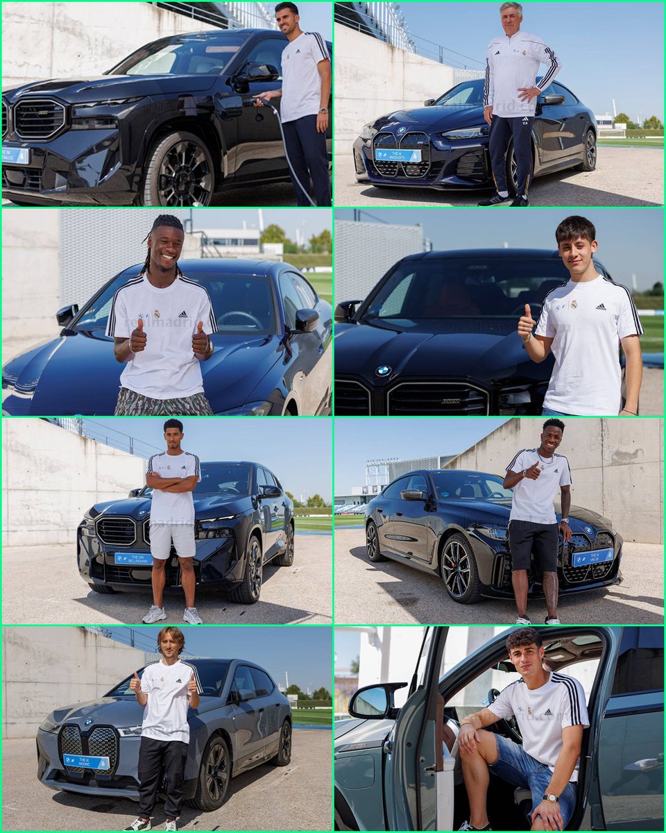 FaktaBola on X: "BMW selaku sponsor Real Madrid membagikan mobil kepada  semua pemain tim utama &amp; pelatih Real Madrid. Mobil yang diberikan  adalah mobil listrik. 🚗 Mereka bisa memilih 1 di antara: