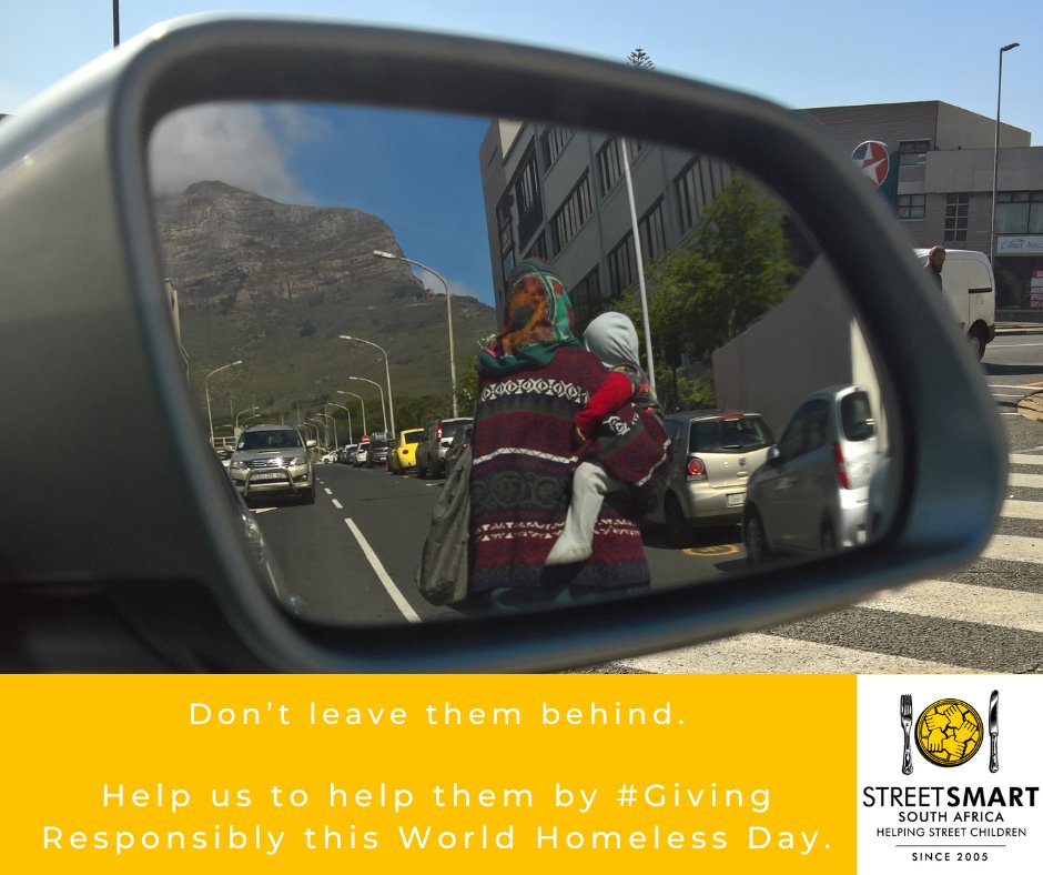 StreetSmartSA's tweet image. Find out how you can become #partofthesolution this #WorldHomelessDay. Go to streetsmartsa.org.za
#WHD #GiveResponsibly