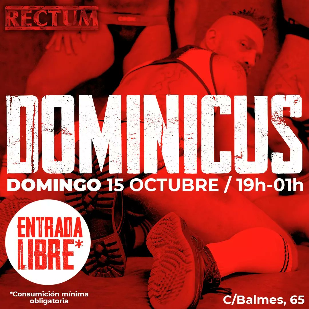 rectumbcn's tweet photo. AGENDA October 12nd-15th
+info:
https://t.co/l5iBZFhfxy
Telegram: @rectuminfo
#RECTUM #gayfetish #Barcelona #cruising #fetish #workers #gay #dominicus #twinks #daddies https://t.co/ZesbhPnWo8