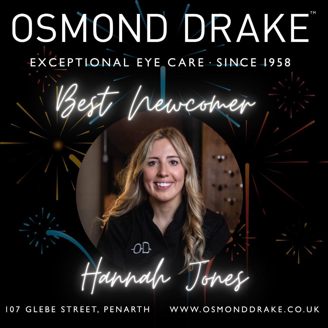 ODOpticians's tweet image. We are finalists for....Newcomer of the Year! 📷
Hannah joined the team temporarily back when she was studying for her Optometry Degree at Cardiff Uni, and we have since welcomed her back with open arms.
Now she has been made a finalist for this year's #OptometryWalesAwards