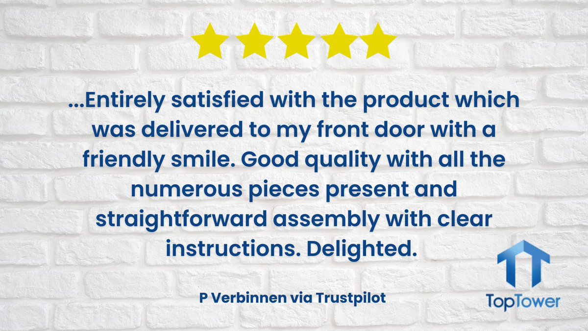 Toptower123's tweet photo. Another five-star review on Trustpilot!
⭐⭐⭐⭐⭐ https://t.co/JX1lMYDKnF