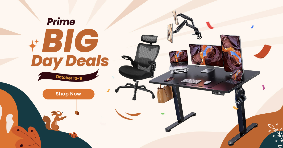 ErgearOfficial's tweet photo. ErGear's Amazon Prime Big Deal Days sales start... NOW! Get amazing deals on our top ergonomic solutions.
Check them out on the Amazon ErGear store now!
https://t.co/ru4GKgXdjP

#ErGear #PrimeBigDealDays #FallSale #Ergonomic #HomeOffice https://t.co/Wa0NZ3R0OF