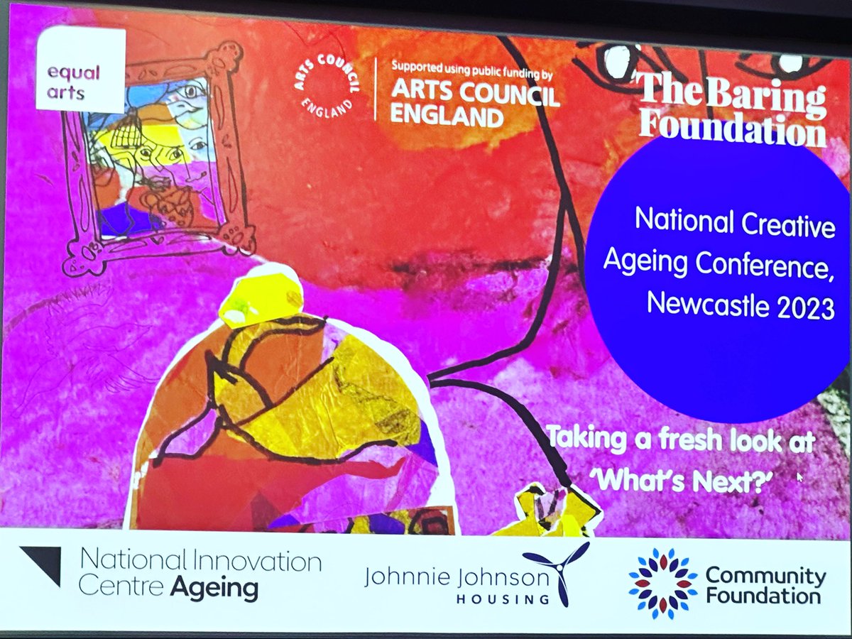Today we are at the National Creative Ageing Conference #newcastle <a href="/ace_national/">Arts Council England</a> #thebaringfoundation #equalarts