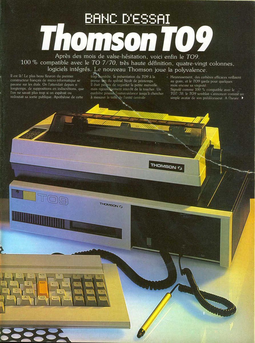 AllmightoFranky's tweet photo. Et on termine avec au banc d'essai le #T09 de #Thomson!!! https://t.co/tNjcGqlfI5