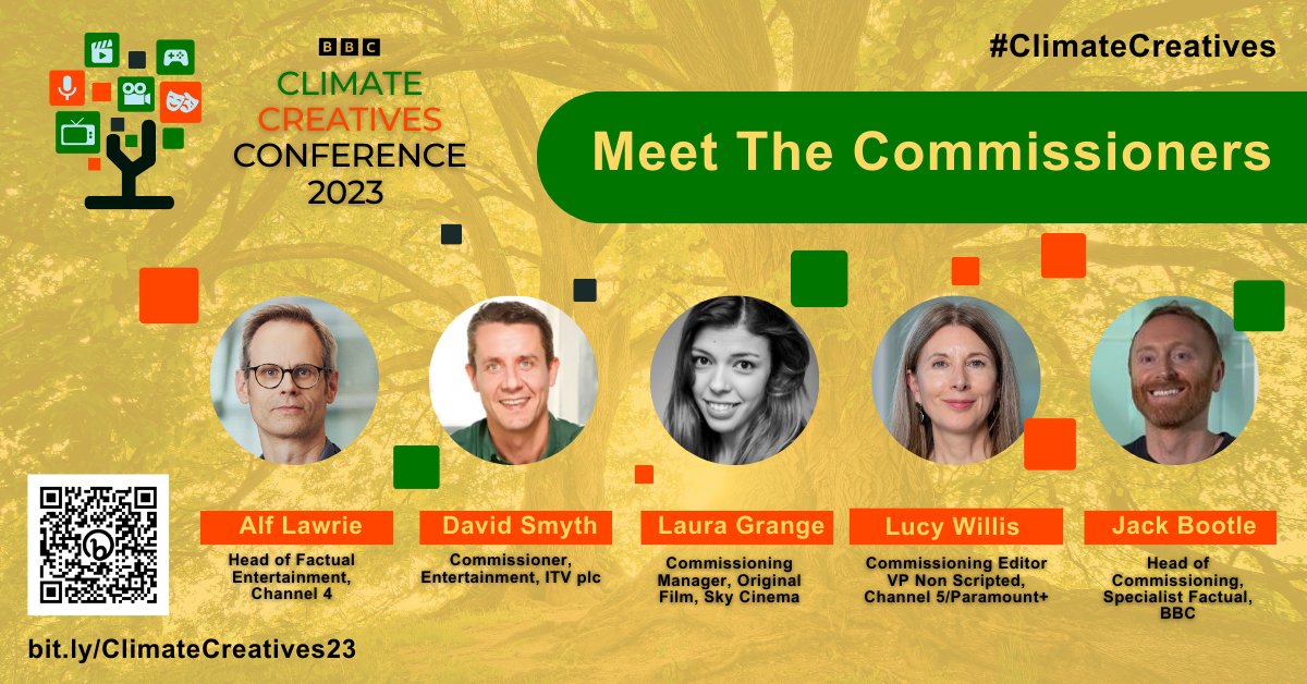 BBCAcademy's tweet image. 🌍 Meet The Commissioners at #ClimateCreatives '23!

🌊 Join commissioners from the UK’s major broadcasters as they discuss their favourite climate content.

🎟️ FREE, online, on 19 Oct. Book now! bit.ly/ClimateCreativ…