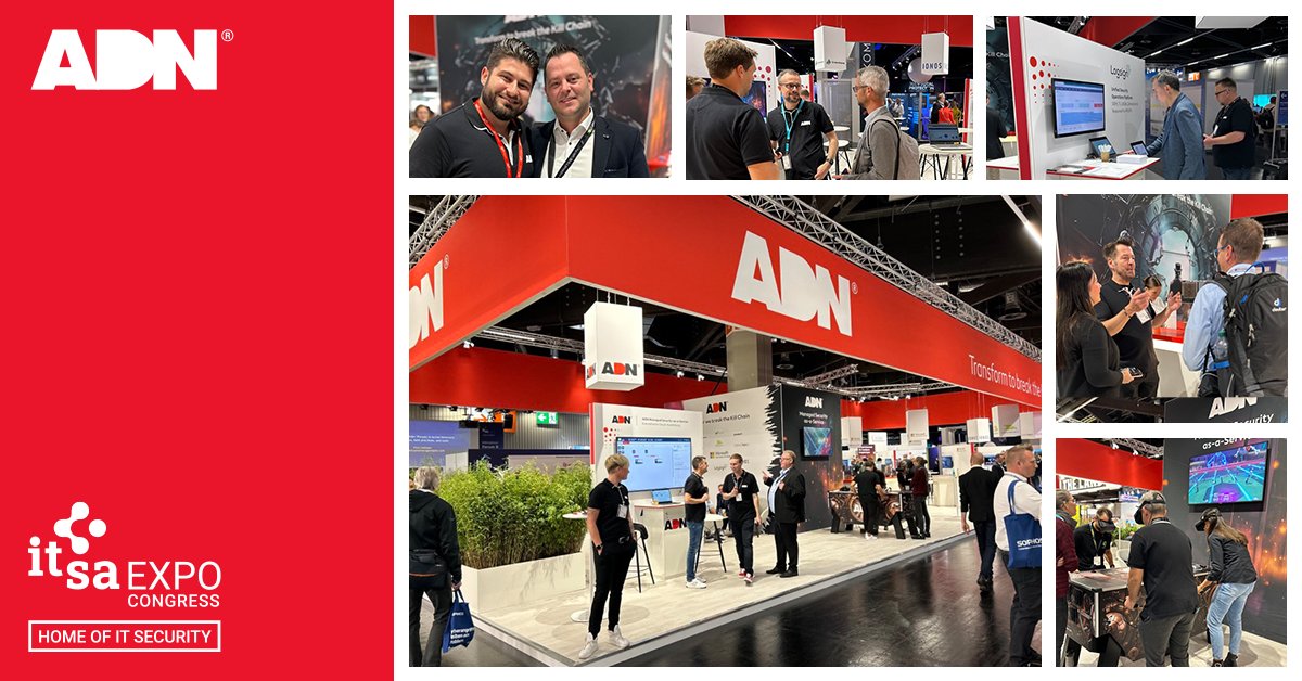 𝐓𝐚𝐠 𝟏 𝐝𝐞𝐫 𝐢𝐭-𝐬𝐚: Treffen Sie uns in Halle 6, Stand 6-236! 🚀 Erfahren Sie mehr über Microsoft's Cloud-Sicherheit und wie ADN's MSSP-Package IT-Herausforderungen in Chancen verwandelt. Vorträge um 11:00 &amp; 14:30! 

#itsa2023 #itsaexpo #itsa365"