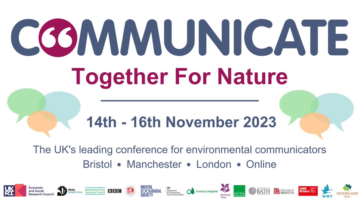 Find out how social science can help solve the #biodiversity crisis at #Communicate2023 @_ACCESSnetwork @lwhitmarsh Birgitta Gatersleben and @MelissaMarselle.@PDevinewright will be looking at the idea of ‘place’ & how it can help effective nature communication