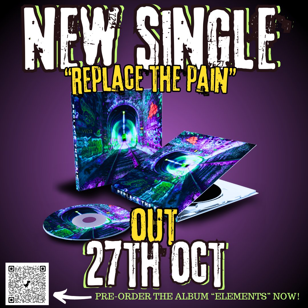 'Replace the Pain' will be the second single release from Circus 66's second studio album 'Elements' Mark your calendars for 27th October 🎃🦇 use your preferred streaming service and watch out for a brand new video! Radio/media - keep an eye on your inbox 👀 DI Records
