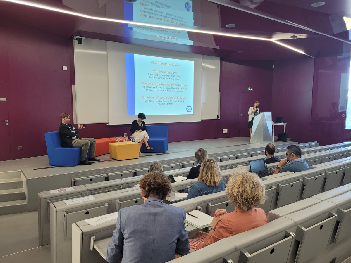 [EN DIRECT] Ouverture de la première journée de rentrée scientifique du GCS NOVA en présence de <a href="/ARS_NAquit/">ARS Nouvelle-Aquitaine</a> et de la <a href="/NvelleAquitaine/">Nouvelle-Aquitaine</a> devant des professionnels du <a href="/CHUBordeaux/">CHU de Bordeaux</a> <a href="/CHU_de_Poitiers/">CHU de Poitiers</a> et <a href="/CHULimoges/">CHU de Limoges</a>
<a href="/yannbubien/">Yann Bubien</a> AnneCosta <a href="/pmocaer/">Pascale Mocaër</a>