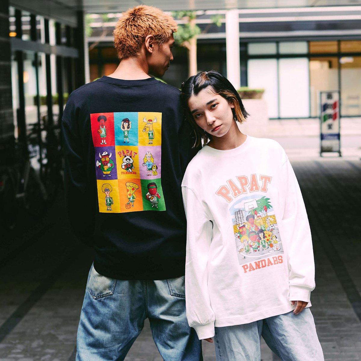 papat_jp's tweet photo. ウラタスパンコールさまコラボアイテムも販売開始しております！

ダウンタウンのごっつええ感じが好きな方ならわかるこのイラストのテイスト！
papatのためにオリジナルイラストを描き下ろしていただきました！

https://t.co/tGaxdQxAEv https://t.co/sfpzHJYLv3