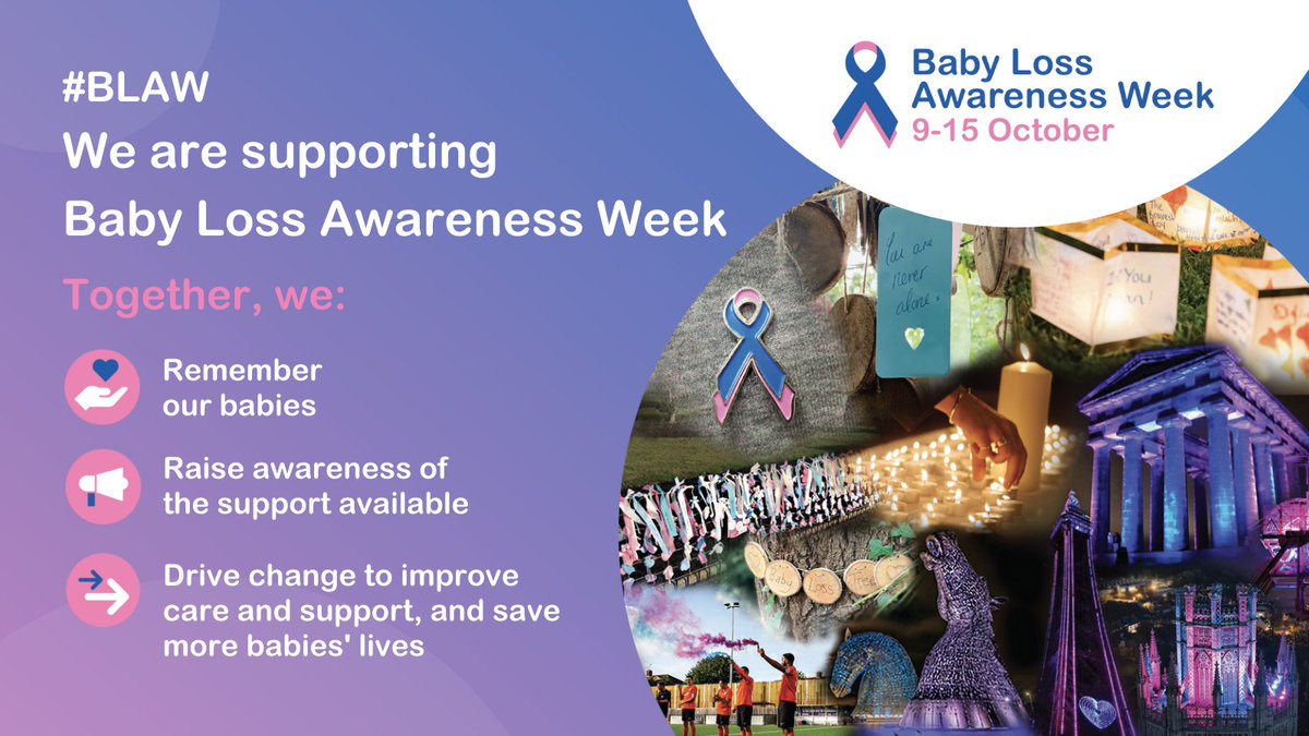 The Maternity Stream of Sanctuary supports Baby Loss Awareness Week #BLAW2023 #BLAW 🕯️