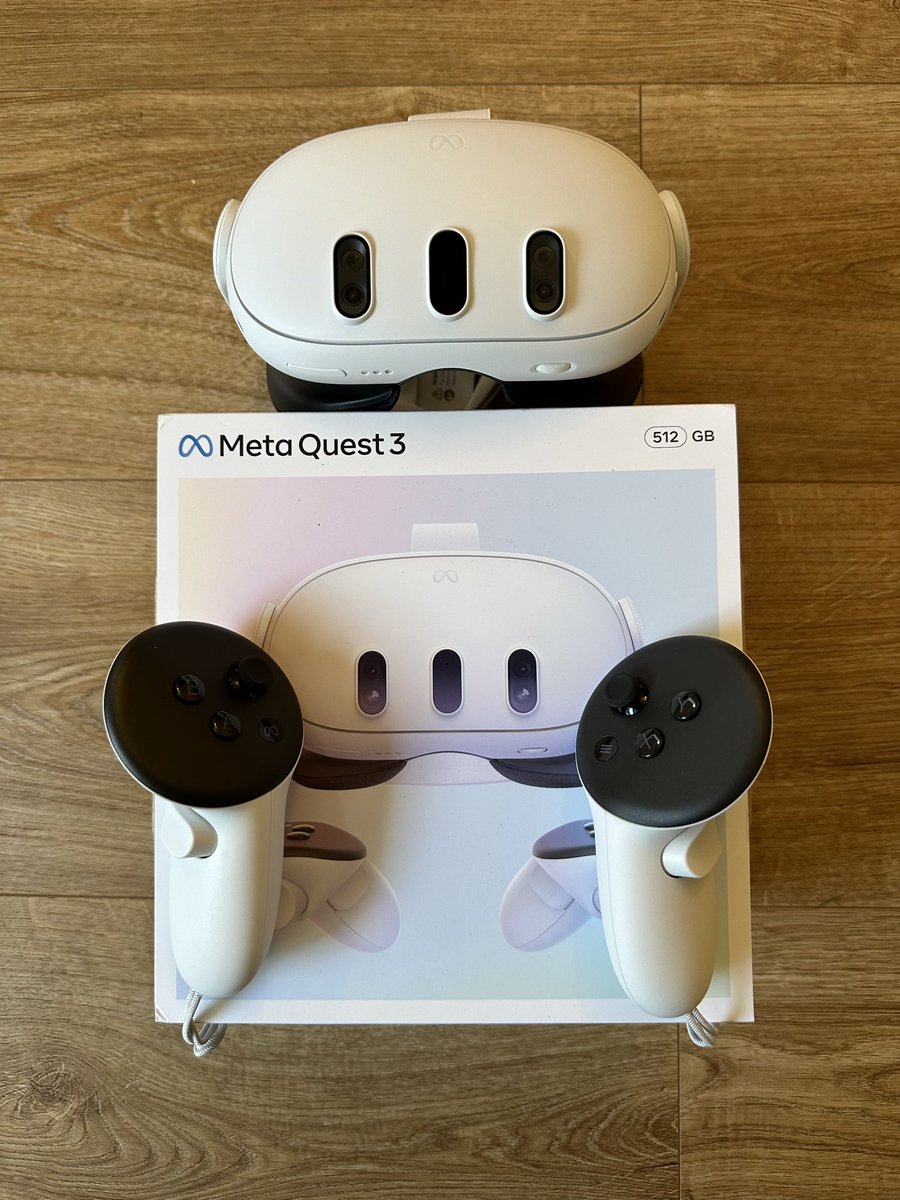 dev2299's tweet photo. #MetaQuest3 Just arrived. https://t.co/T3k7BQpPsK
