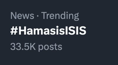 Ostrov_A's tweet photo. #HamasIsISIS is trending.

Rightfully so.

Both are barbaric, depraved, terrorist groups.

There is no difference between their ideology and brutal violence. https://t.co/2O8S9HOvMV