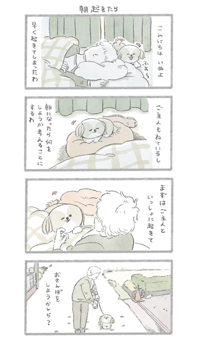 朝起きたら #こんにちはいぬです