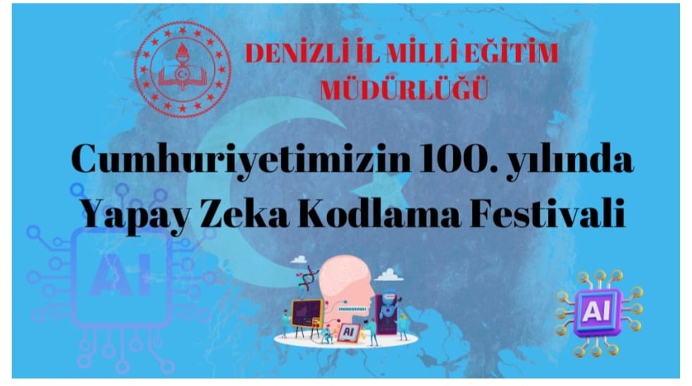 pbmsaihl's tweet image. Cumhuriyetimizin 100. Yılında Yapay Zeka Kodlama Festivali için öğrencilerimizle kodluyoruz.
#Codeweek2023 🌐
#YapayZeka 🤖
@tcmeb
@emre_caliskan
@denizlimem
@ArgeDenizli
@YTEMEL3
@CodeWeekEU
@CodeweekTurkiye