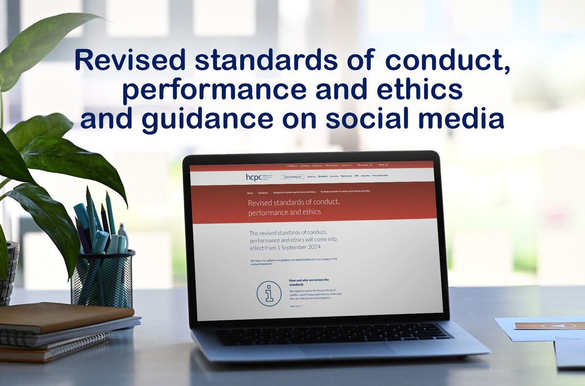 📣 We have released the revised standards of conduct, performance and ethics, and guidance on social media which sits alongside them. The changes will come into effect from 1 September 2024. 

Read more about the changes below. 👇 

ow.ly/UB1G50PUXAl