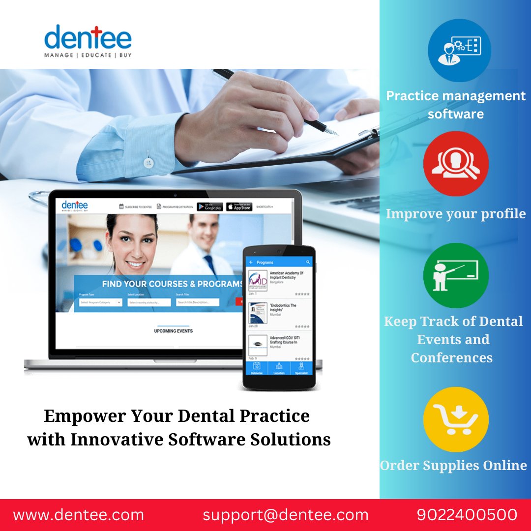 denteesocial's tweet photo. "Stay Ahead of the Curve: Embrace the Power of Dental Software!" 

#HealthTech 
#dentistry 
#Dentist 
#dentee
#dentalsoftware
#Orthodontics
#OralSurgeon
#PediatricDentistry
#Prosthodontics
#Endodontics
#Periodontics
#CosmeticDentistry
#ImplantDentisty https://t.co/F9Ry0g4gvQ