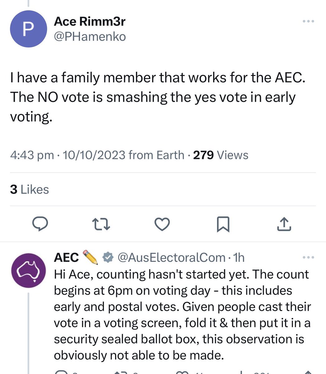 ShiannonC's tweet image. Totally owned by the AEC.

Absolute gold.

😂😂😂