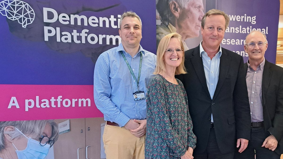 Great to meet the team at @DementiasUK and yet again see encouraging progress being made to translate scientific discoveries into treatments for people living with dementia. This vital data-driven work is supported by funding from @AlzResearchUK. I’m proud to be the charity’s…