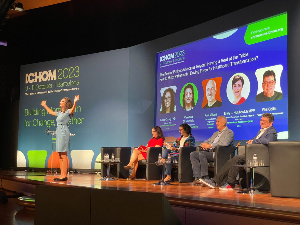 #ichom2023
<a href="/LauraCooleyPhD/">Laura Cooley</a> Q: What does “meaningful inclusion” look like: 
"involving patients from the earliest stages in planning and strategy" <a href="/PhilipCollis/">Philip Collis</a> 
"being well intentioned isn’t enough. You have to be much better at listening to patients" Emily J. Holubowich, MPP