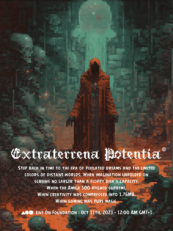 enderdiril's tweet photo. GMgm ■ 
He had found peace, not by avoiding pain, but by embracing it and using it as a catalyst for knowledge.

“Extraterrena Potentia” live on @foundation 
⏰ October 11th, 2023 - 12:00 AM GMT+1

#NFTartist #FoundationNFT #FoundationSold 

You may find the link👇🏻 https://t.co/GGKWsHEw9w