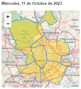 Mañana, miércoles, prevemos que la #calidaddelaire en todas las zonas de la ciudad de Madrid será regular 🙄. 👉 acortar.link/piSVuO