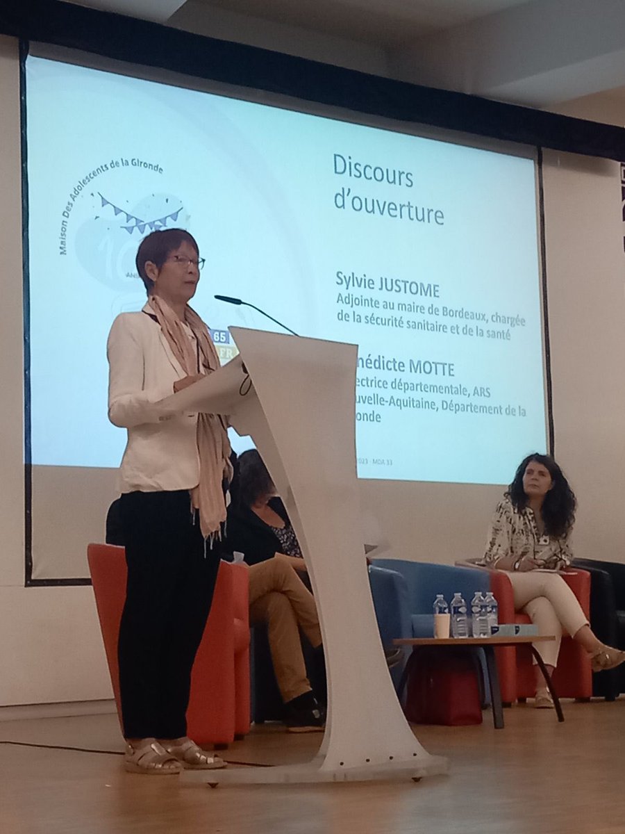 📣J’ai eu le plaisir 😀d’ouvrir ce matin, aux côtés de S. Justome et J. Prémon, la journée d’anniversaire des 10 ans 🎂🎂de la Maison des Adolescents de la Gironde. 👉🏻C’est aussi la journée mondiale de la santé mentale et la 34ème édition des semaines d’information santé mentale!