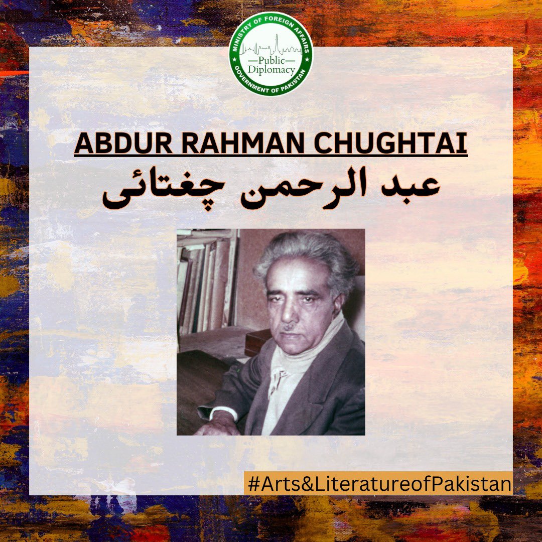 PkPublicDiplo's tweet image. Abdur Rahman #Chughtai, one of the most distinguished and prolific Pakistani artist of 20th Century. 

🎨 His artwork was primarily inspired by Mughal art and Islamic traditions. 

⭐️ Awarded Hilal-i-Imtiaz in 1960 

⭐️ Awarded Pride of Performance in 1968. 

#ExplorePakistan 🇵🇰