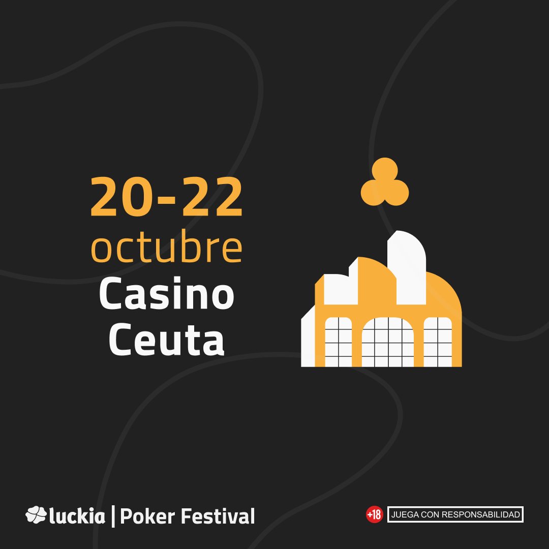 LuckiaPokerFest's tweet photo. El LPF está muy cerquita de aterrizar también en Ceuta😍
Si quieres consultar toda la información y apuntarte, puedes hacerlo en https://t.co/iARUoPOLcj #LPF23 #LuckiaPokerFestival https://t.co/kamRYcRYvC