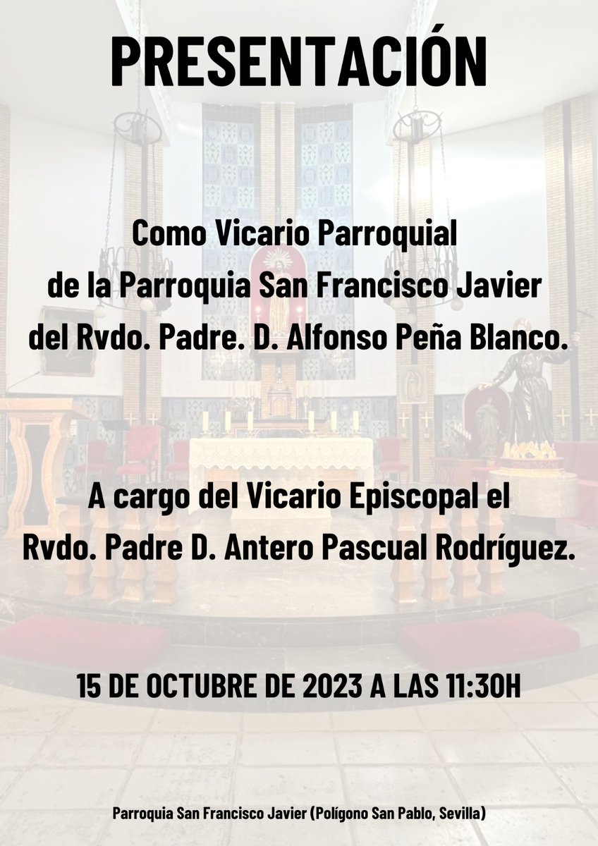 Parroquia de San Francisco Javier Sevilla tweet media