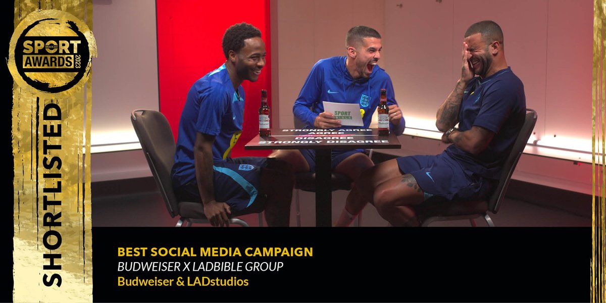 Broadcast Sport (@broadcast_sport) on Twitter photo Shortlisted for Best #SocialMedia Campaign is <a href="/BudweiserUK/">Budweiser UK</a> x <a href="/LADbibleGroup/">LADbible Group</a>, Budweiser & LADstudios #BSportAwards23 bit.ly/BSport23shortl… Shortlisted for Best #SocialMedia Campaign is <a href="/BudweiserUK/">Budweiser UK</a> x <a href="/LADbibleGroup/">LADbible Group</a>, Budweiser & LADstudios #BSportAwards23 bit.ly/BSport23shortl…