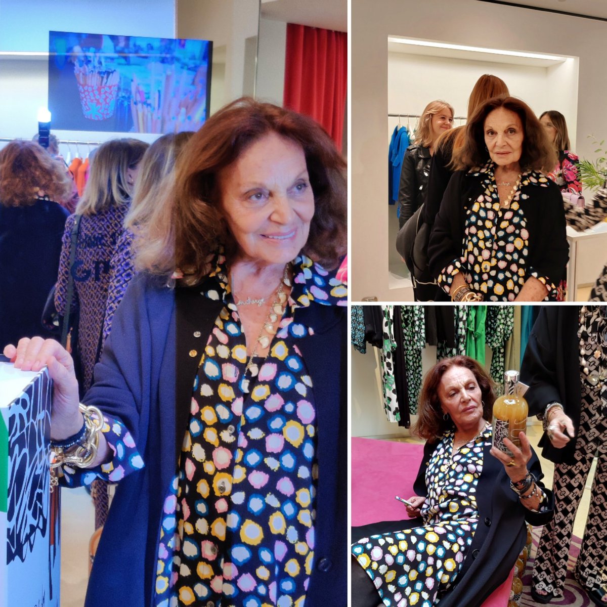 Sinon hier j'ai eu la chance de croiser l'immense et iconique <a href="/DVF/">DVF - Diane von Furstenberg</a> 😍 Je ne m'en remets pas!