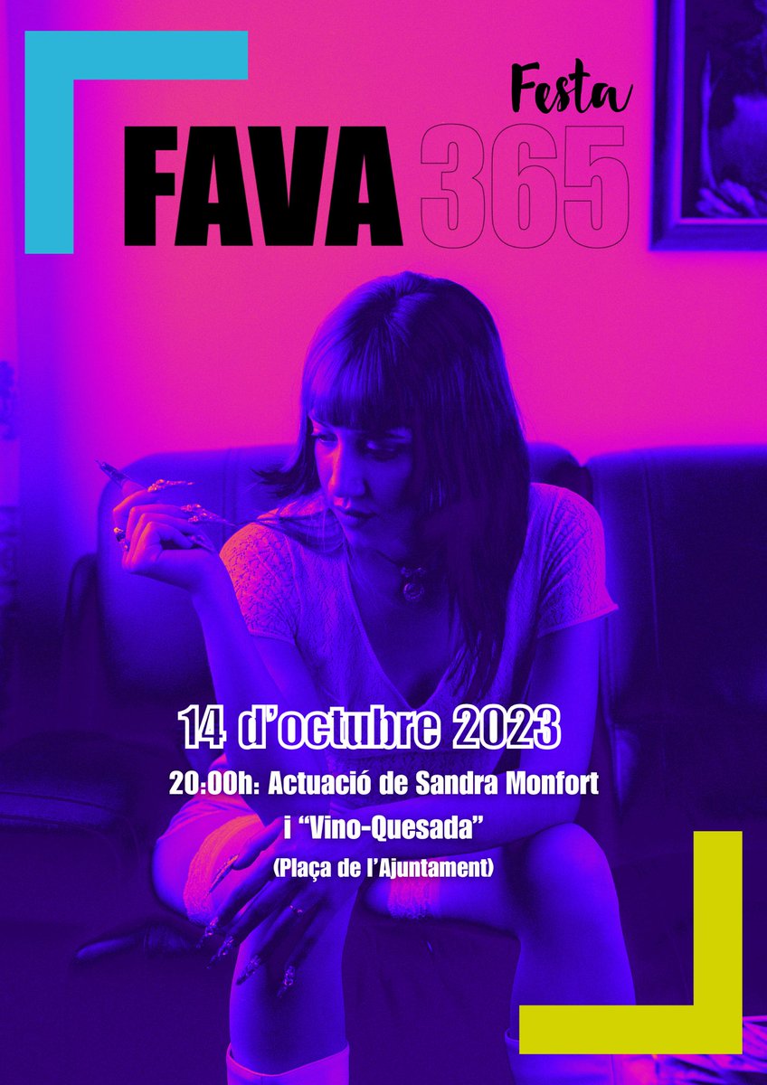 El FAVA 365 torna aquest dissabte 14 d’octubre! 🤩 Estàs preparat/da? 

A les 20h a la Plaça de l’Ajuntament comptarem amb l’actuació de Sandra Monfort 🎙 i amb una “Vino-quesada”.🍷🧀

Reserva la teua taula a l’Ajuntament! 
📞 964 70 70 32. 

#VilanovadAlcolea #Cultura #FAVA365