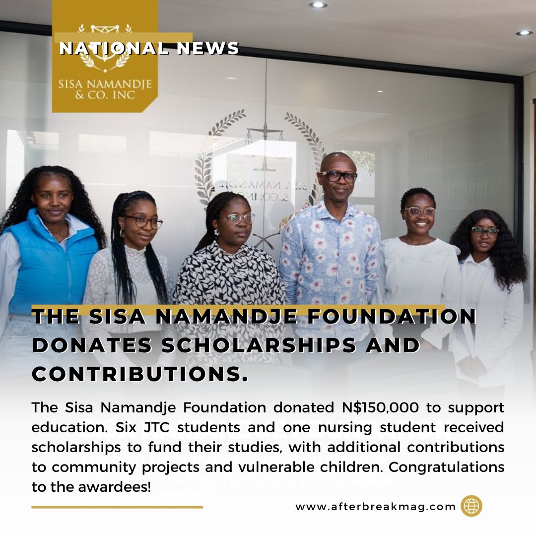 afterbreakmag's tweet photo. #ABMag โข OpenAI's Next-Gen chatbot steps up to challenge Alexa and Siri.
Sisa Namandje Foundation's N$150,000 donation fuels education and community initiatives .๐ช๐
Windhoek-Okahandja highway to open soon, transforming travel! ๐๐ https://t.co/PBGYD4GqOi