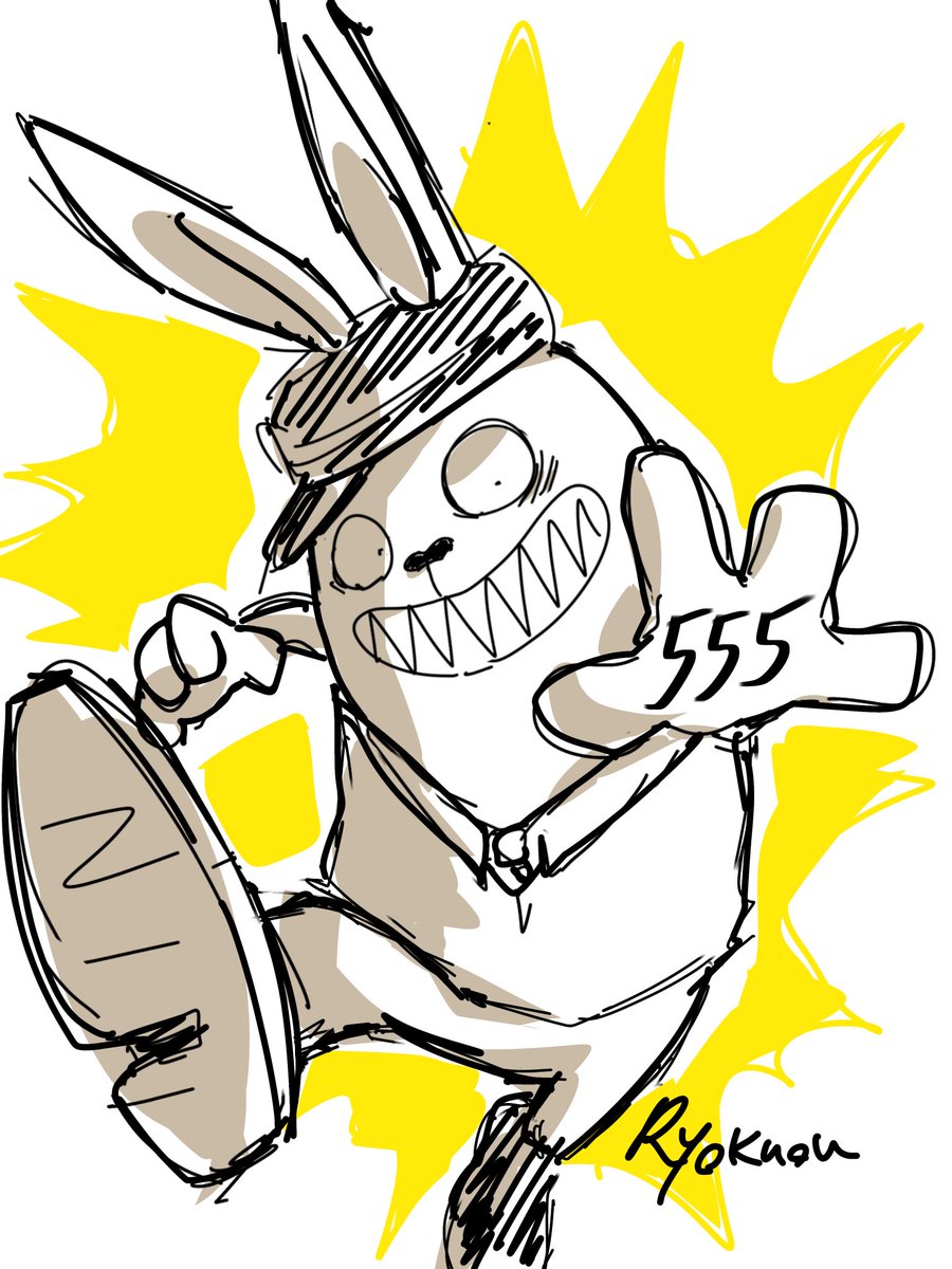 ウサビッチ おらくがき。555好き🐰❤️