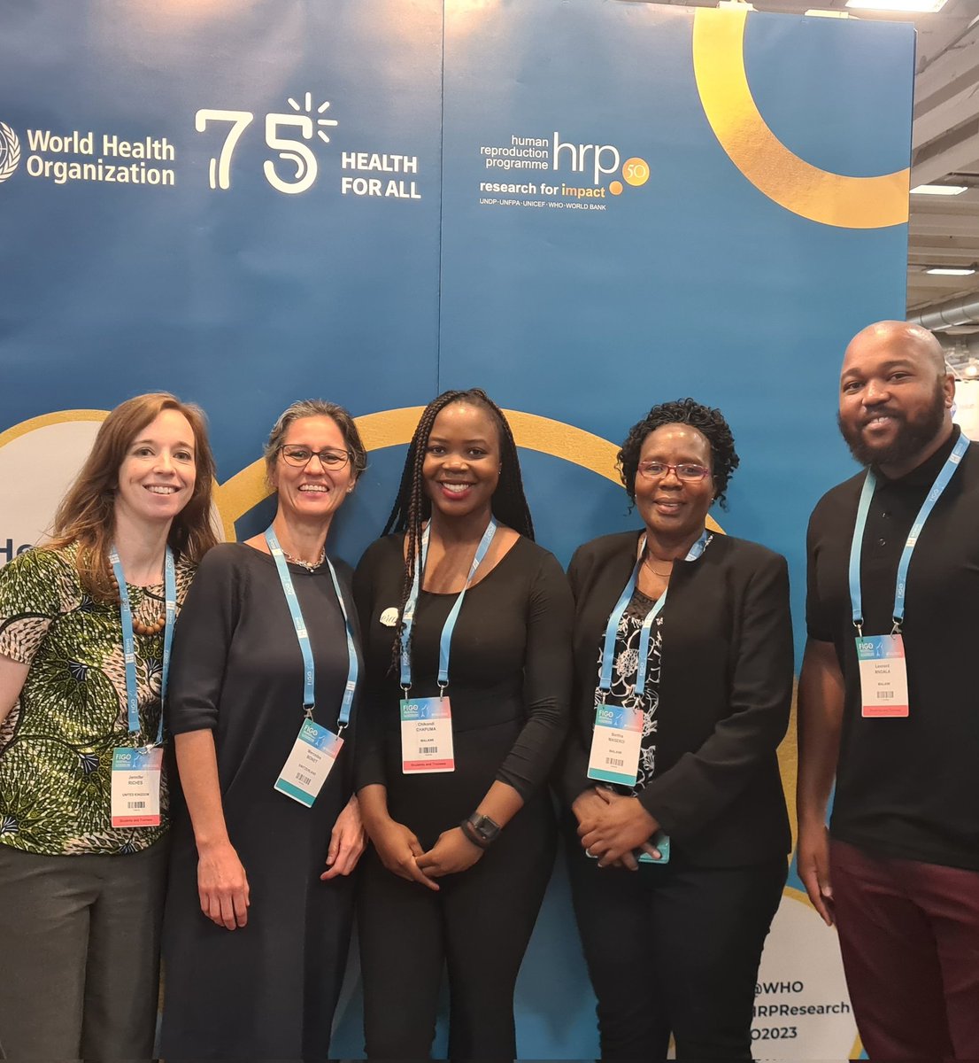<a href="/MLW_Programme/">Malawi Liverpool Wellcome Programme</a> Malawi <a href="/Maternal_MLW/">Maternal and Fetal Health MLW</a> health research group representatives with our colleague from <a href="/WHO/">World Health Organization (WHO)</a> working together at #figo2023