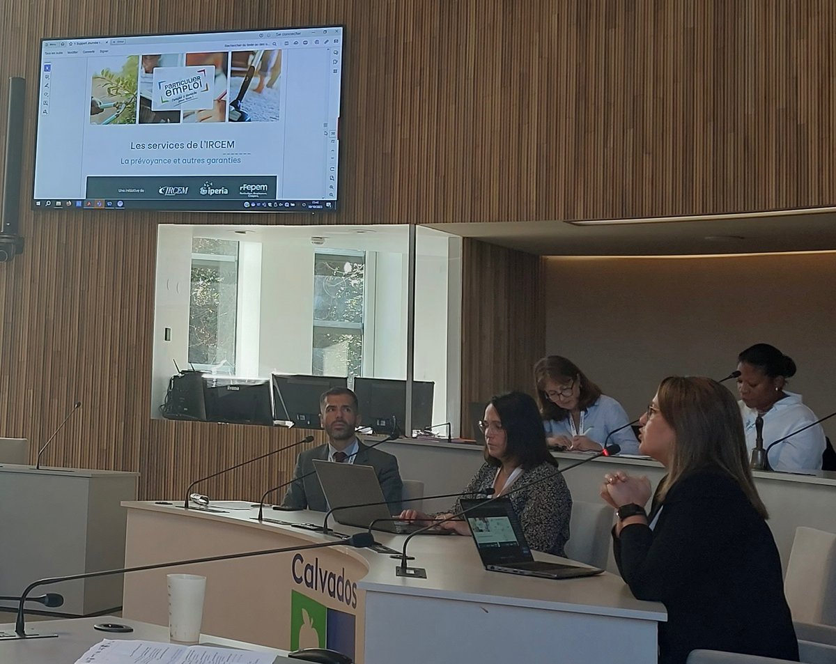 JOURNÉE RÉGIONALE DES MANDATAIRES 

La Coordinatrice de <a href="/PE_Normandie/">Particulier Emploi Normandie</a> est intervenue devant les structures pour présenter les services de l’<a href="/GroupeIrcem/">Ircem</a> et les Activités sociales et culturelles dédiées aux salariés du secteur des part. employeurs et de l’emploi à #domicile